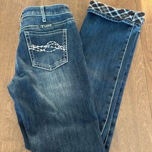 Cowgirl Tuff Dark Blue Boot Cut Jeans